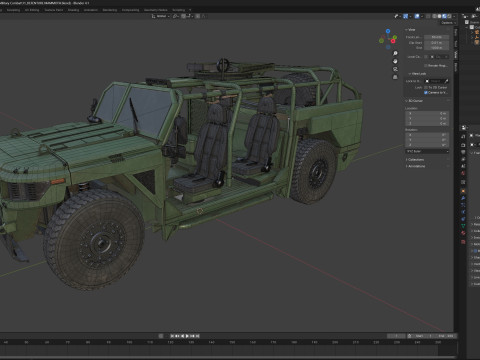 Defenture Mammoth Military Combat Modèle 3D
