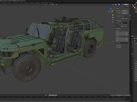 Defenture Mammoth Military Combat 3D Model