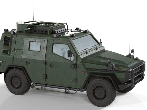 LAPV Enok Light Armored Patrol Vehicle 3D Model