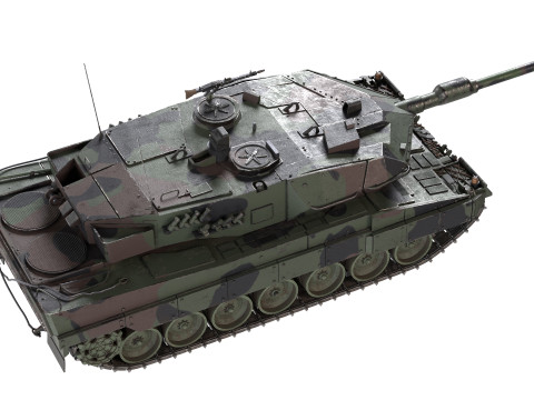 Leopard 2A6 Battle Tank 3D 模型