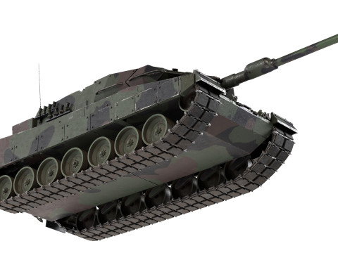 Leopard 2A6 Battle Tank 3D 模型
