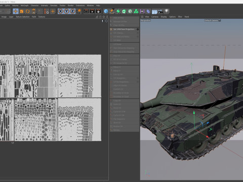 Leopard 2A6 Battle Tank 3D 模型