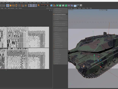 Leopard 2A6 Battle Tank 3D Model