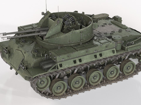 M42 Duster 40mm Anti Aircraft Tank 3D Model