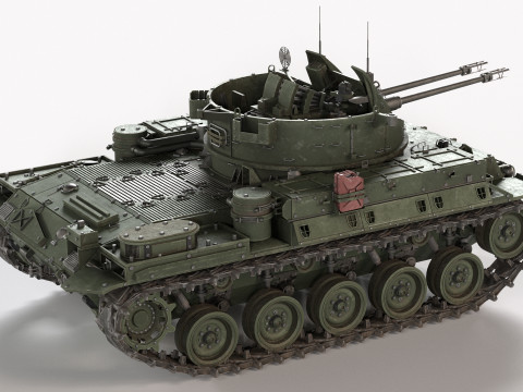 M42 Duster 40mm Anti Aircraft Tank 3Dモデル