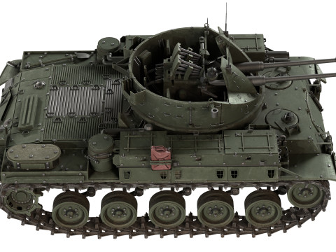 M42 Duster 40mm Anti Aircraft Tank 3Dモデル