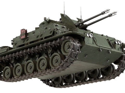 M42 Duster 40mm Anti Aircraft Tank 3Dモデル