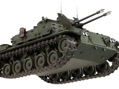 M42 Duster 40mm Anti Aircraft Tank 3D Model