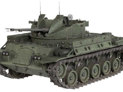 M42 Duster 40mm Anti Aircraft Tank 3Dモデル