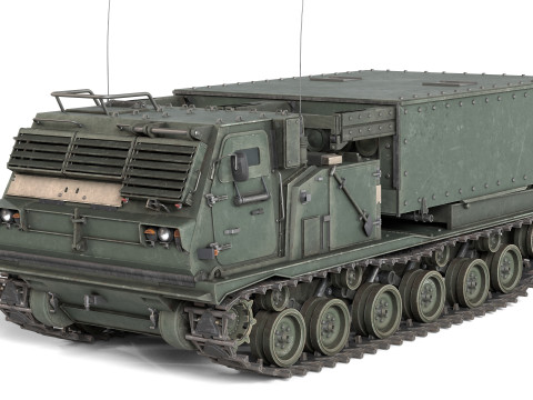 M270 Multiple Launch Rocket System 3D Model