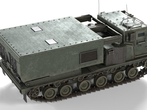 M270 Multiple Launch Rocket System 3D Model