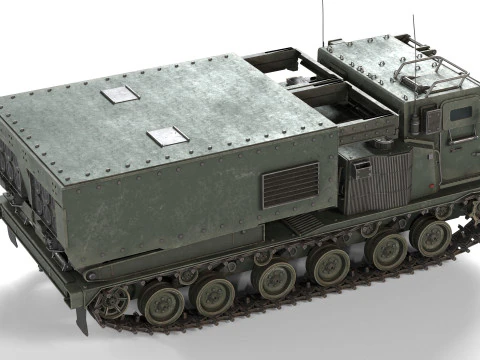 M270 Multiple Launch Rocket System 3D Model