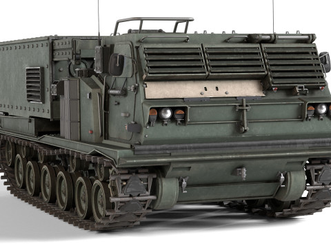 M270 Multiple Launch Rocket System 3D Model