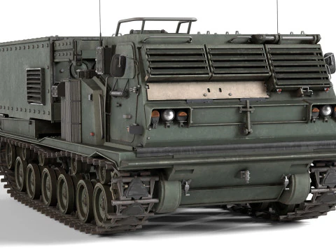 M270 Multiple Launch Rocket System 3D Model