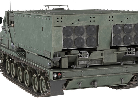 M270 Multiple Launch Rocket System 3D Model