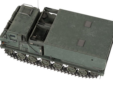 M270 Multiple Launch Rocket System 3D Model
