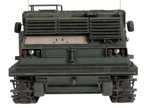 M270 Multiple Launch Rocket System 3D Model