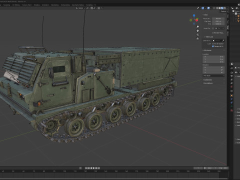 M270 Multiple Launch Rocket System 3D Model