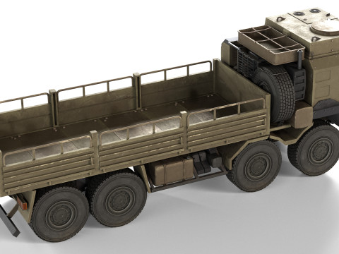 MAN HX77 Loader Military Truck 3D Модель