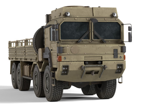MAN HX77 Loader Military Truck 3D Модель