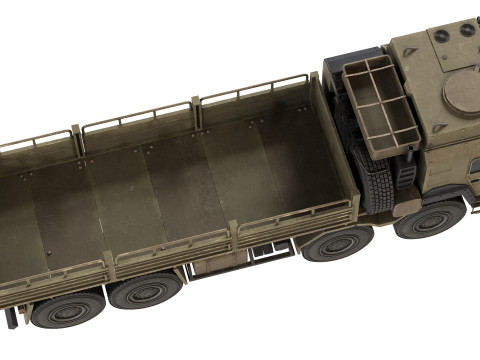 MAN HX77 Loader Military Truck 3D Модель