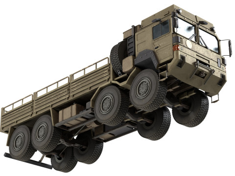 MAN HX77 Loader Military Truck 3D Модель