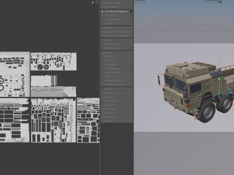 MAN HX77 Loader Military Truck 3D Модель