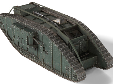 Mark IV Female Tank 3D Model