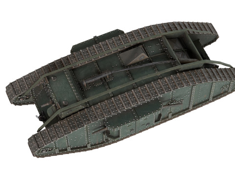 Mark IV Female Tank 3D Model