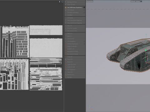 Mark IV Female Tank 3D Model