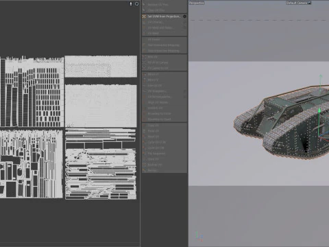 Mark IV Female Tank 3D Model