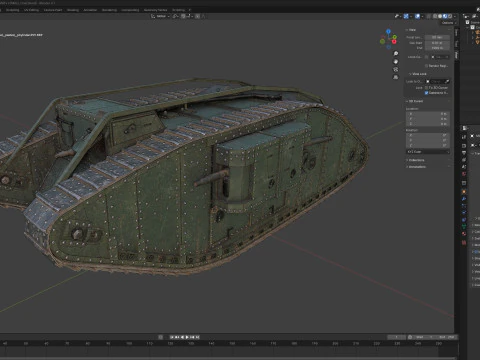 Mark IV Female Tank 3D Model
