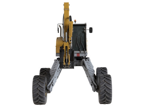 Menzi Muck M545x Spider Excavator Model 3D