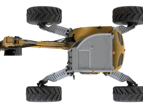 Menzi Muck M545x Spider Excavator 3D Model