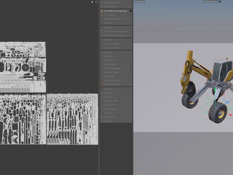 Menzi Muck M545x Spider Excavator Model 3D