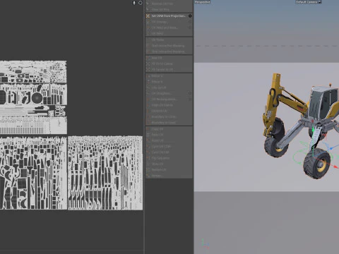 Menzi Muck M545x Spider Excavator 3D Model