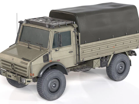Mercedes-Benz Unimog U3000 vrachtwagen 3D Model