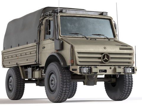 Mercedes Benz Unimog U3000 Truck 3D 모델