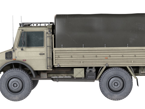 Mercedes Benz Unimog U3000 Truck 3D 모델