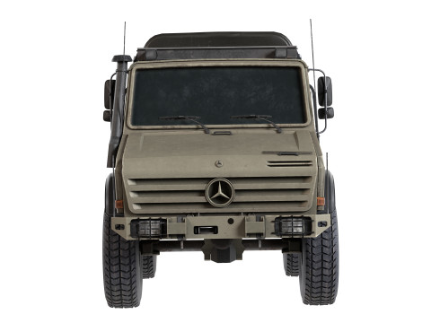 Mercedes Benz Unimog U3000 Truck 3D 모델