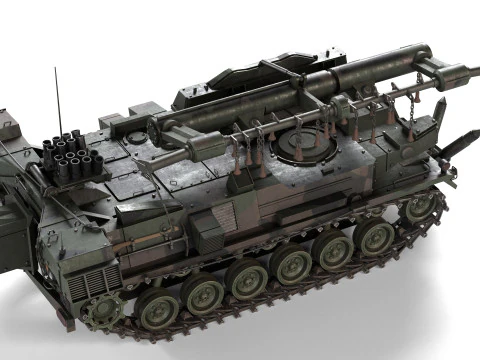 Minenraumpanzer Keiler Mine Clearing Tank 3D Model