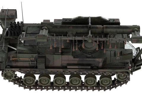 Minenraumpanzer Keiler Mine Clearing Tank 3D Model