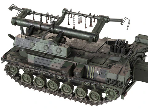 Minenraumpanzer Keiler Mine Clearing Tank 3D Model
