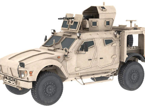 Oshkosh M ATV Ambush Protected Vehicle 3D Model