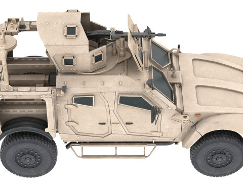 Oshkosh M ATV Ambush Protected Vehicle 3D Model