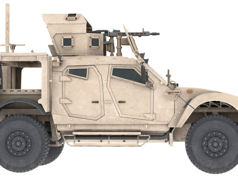 Oshkosh M ATV Ambush Protected Vehicle 3D Model