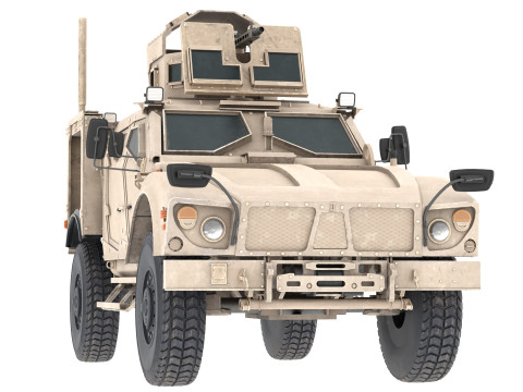 Oshkosh M ATV Ambush Protected Vehicle 3D Model