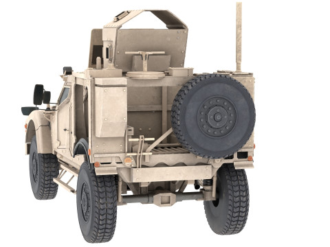 Oshkosh M ATV Ambush Protected Vehicle 3D Model