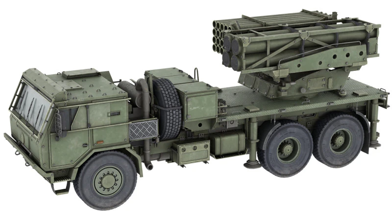 PULS Multiple Rocket Launcher 3D Model .c4d .max .obj .3ds .fbx .stl .blend 
