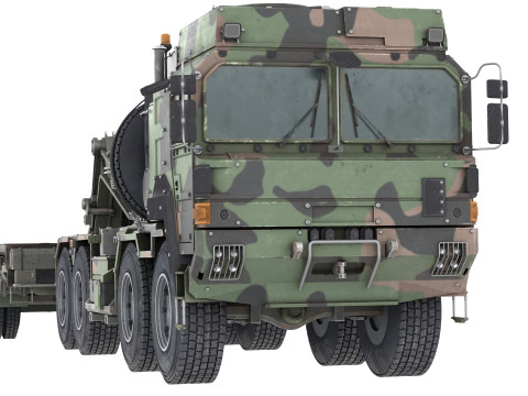 Rheinmetall HX81 Military Truck with Troller Model 3D